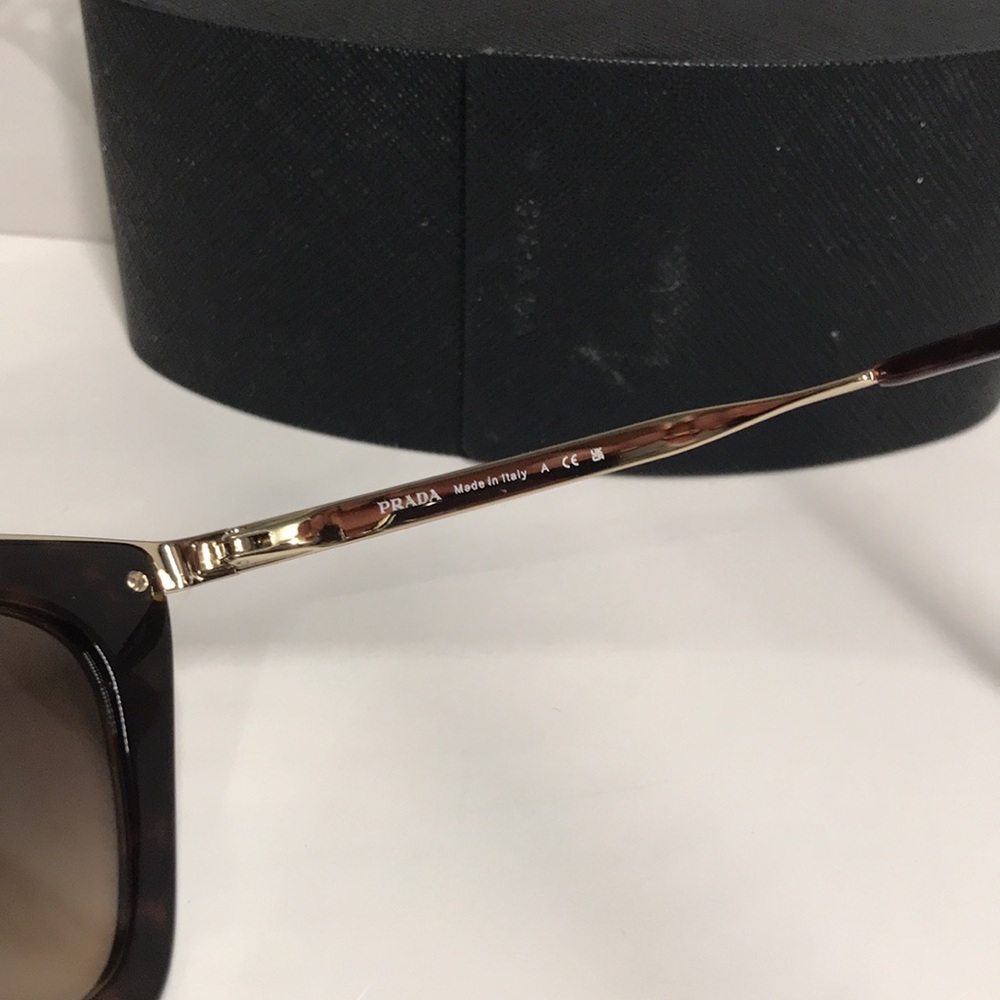 New Authentic Prada PR53S 2AU-3D0 – Havana Brown Gradient Cat-Eye Sunglasses - Picture 9 of 14